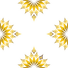 luxury golden geometry frame design