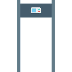 Scanner Gate vector icon with isolated background in flat style 