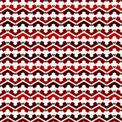 Ethnic seamless pattern. Freehand horizontal zigzag chevron stripes print. Boho chic design background. Indigenous, tribal style wallpaper. Brush strokes, handdrawn geometric ornament. Vector abstract