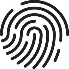 Fingerprint logo vector