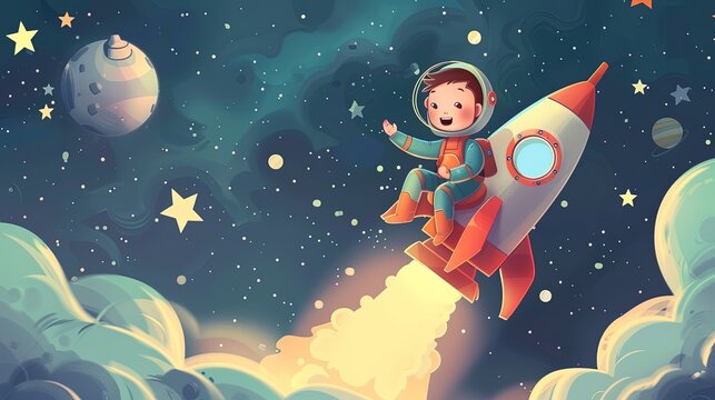 Riding A Rocket Wallpaper