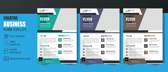 New Creative Business Flyer Template and Print Ready Vector File