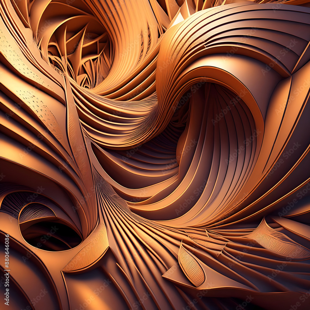 Poster  3D Abstract Background- A dynamic three-dimensional abstract design that adds depth and_1(4)
