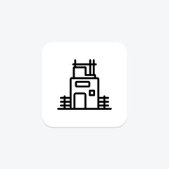 Building Engineering line icon , vector, pixel perfect, illustrator file