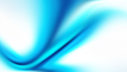 とろけながら揺蕩う青い液体的スリット抽象柄の清潔感のある明るい白背景イメージ