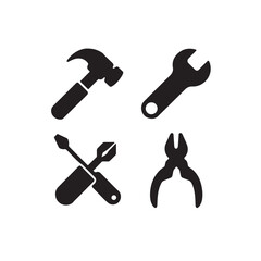 Workers and labor vector icons 