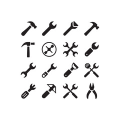 Workers and labor vector icons 