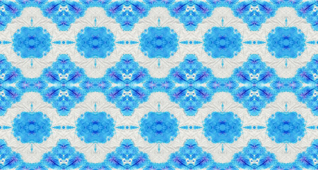 Blue Abstract Mark. Geo Watercolour Colorful Spot. Wash Ink Text