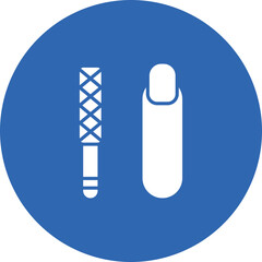 Nail file icon glyph circle icon