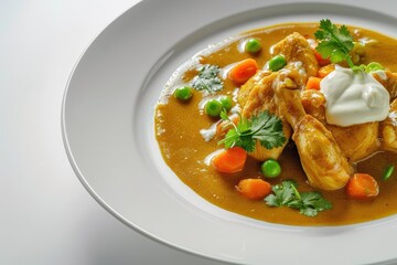 Delicious Chicken Curry with Infused Flavors and Rich Sauce