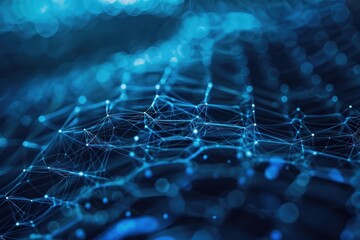 Obraz premium background with DNA or molecule technology, science texture