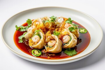 Dragon Egg Dumplings with Vibrant Jalape&ntilde;os and Cilantro