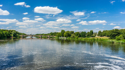 The Zeppelin Bridge  over the Elster basin in Leipzig © DZiegler