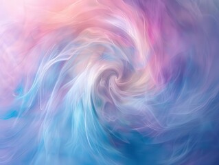 Obraz premium mesmerizing swirls of pastel colors blend seamlessly in an abstract composition soft pinks blues and purples create a dreamy ethereal atmosphere with a sense of gentle motion