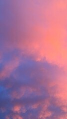 sunset sky with clouds