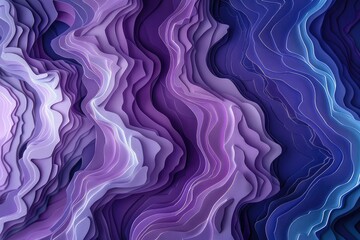 Obraz premium Abstract purple blue wavy layered background.