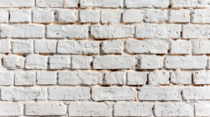 Obraz premium A detailed close-up of a white brick wall, showing the texture and pattern of the bricks. Perfect for backgrounds, textures, or architectural projects.