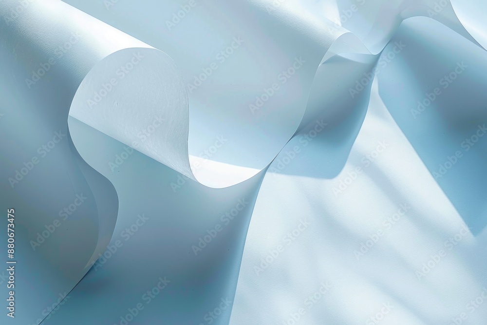 Aufkleber a close-up shot of a single sheet of white paper, suitable for use in educational or office settings