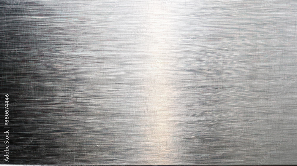 Aufkleber close-up of smooth, brushed metal texture with fine horizontal lines creating a sleek and modern bac