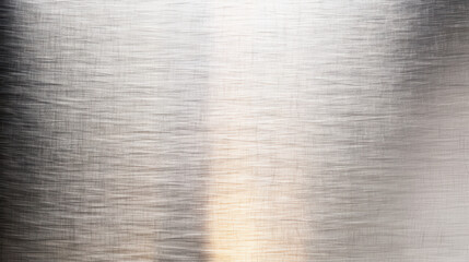Brushed silver metal texture, close-up. Ideal for backgrounds, industrial design, or modern surfaces showcasing sleek, metallic finishes and durability.