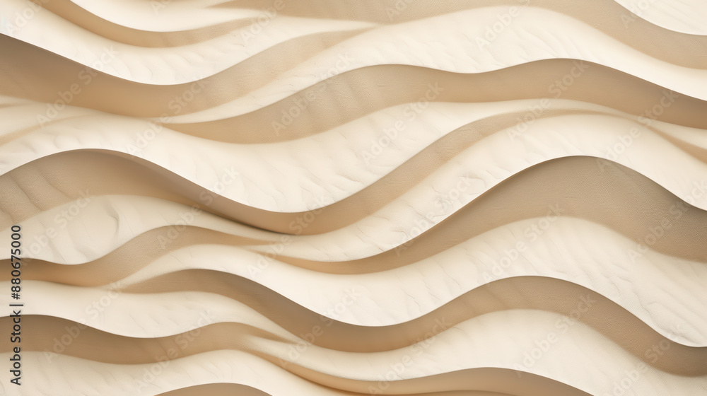Poster abstract wavy sand texture with soft shadows showcasing natural patterns, perfect for backgrounds an