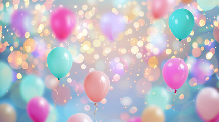 Simple and Stylish Blurred Background for Celebration and Party. - Copy Space