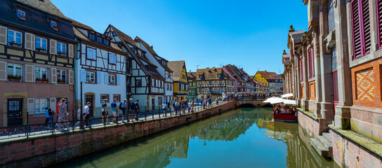 The canal in the old fishing district in Colmar