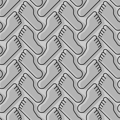feet pattern seamless. legs background. footprints texture