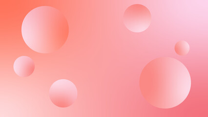 Abstract Gradient Background with Floating Spheres
