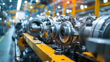 Fototapeta premium Quality check of newly manufactured automotive parts