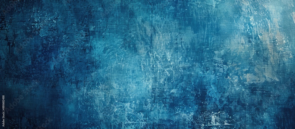 Fototapete grunge background with a blue canvas texture ideal for showcasing copy space image