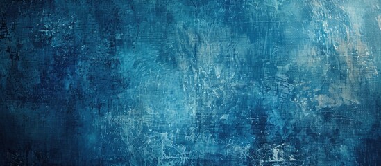 Fototapeta premium Grunge background with a blue canvas texture ideal for showcasing copy space image