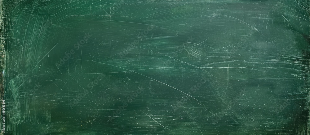 Aufkleber Green chalkboard with empty space for text or graphics perfect for a copy space image