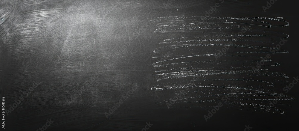 Poster a black chalkboard displaying chalk texture ideal as a copy space image for educational presentation