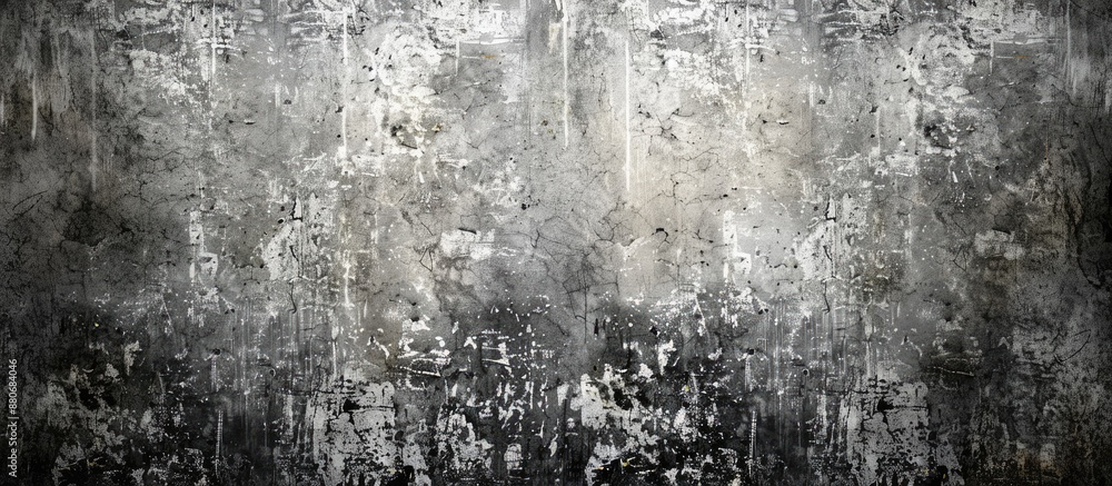 Poster Black and white grunge backdrop with faded gray elements perfect for copy space image