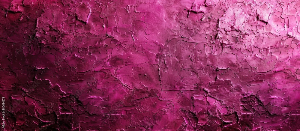 Poster vibrant fuchsia or magenta plaster wall creates a stylish backdrop for copy space and text