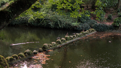 Sintra, Portugal. Quinta da Regaleira classified as a UNESCO World Heritage Site in 1995.