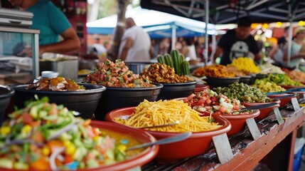 A lively vlogger documenting the best cactus-themed dishes served at various Cinco de Mayo festivals.