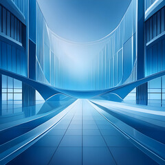 Fototapeta premium Blue Business Background- A professional blue-themed background, ideal for business present_1(103)