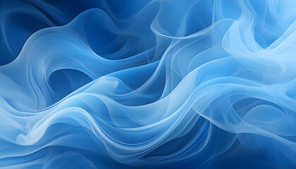 Fototapeta premium Blue Smoky Background- A cool and calming background featuring soft blue smoke, creating a _1(109)