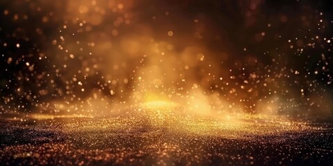 Golden Glow Abstract Background