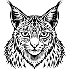 Elegant lynx with tufted ears Latest and Premium Vector Design and illustration