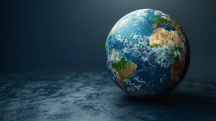 Fototapeta premium A simple, clean outline of a globe with minimal details, focusing on the continents.
