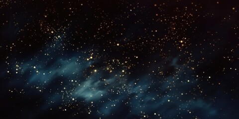 Naklejka premium Celestial Night Sky with Twinkling Stars