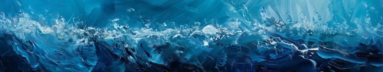 Obraz premium Abstract Wallpaper Featuring Colorful Streamlined Ocean Waves: Embracing the Freedom and Vitality of the Sea, Highlighting Water Conservation and Marine Environment Protection, Perfect for High-Resolu