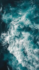 Abstract Wallpaper Featuring Colorful Streamlined Ocean Waves: Embracing the Freedom and Vitality of the Sea, Highlighting Water Conservation and Marine Environment Protection, Perfect for High-Resolu