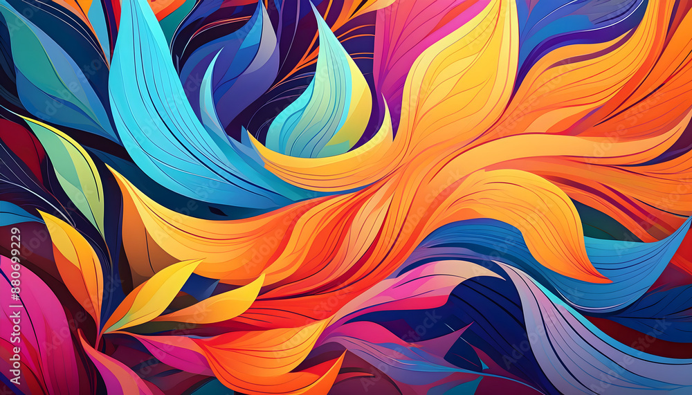 Poster bright abstract background- a vibrant and energetic abstract background with bold color_1(126)