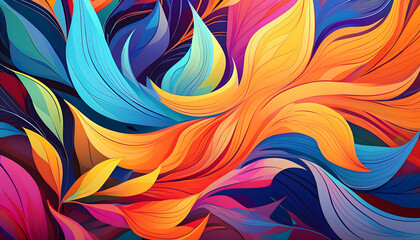  Bright Abstract Background- A vibrant and energetic abstract background with bold color_1(126)