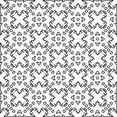 Repeat patterns.Abstract shapes from lines. Vector graphics for design, prints, decoration, cover, textile, digital wallpaper, web background, wrapping paper, clothing, fabric, packaging, cards.