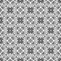 Repeat patterns.Abstract shapes from lines. Vector graphics for design, prints, decoration, cover, textile, digital wallpaper, web background, wrapping paper, clothing, fabric, packaging, cards.
